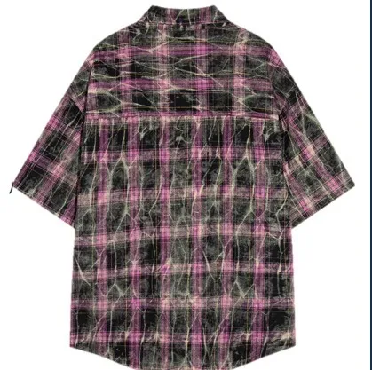 Aelfric Eden  |Other Plaid Patterns Unisex Street Style Short Sleeves