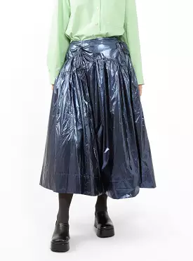 Anika Lamé Skirt Navy