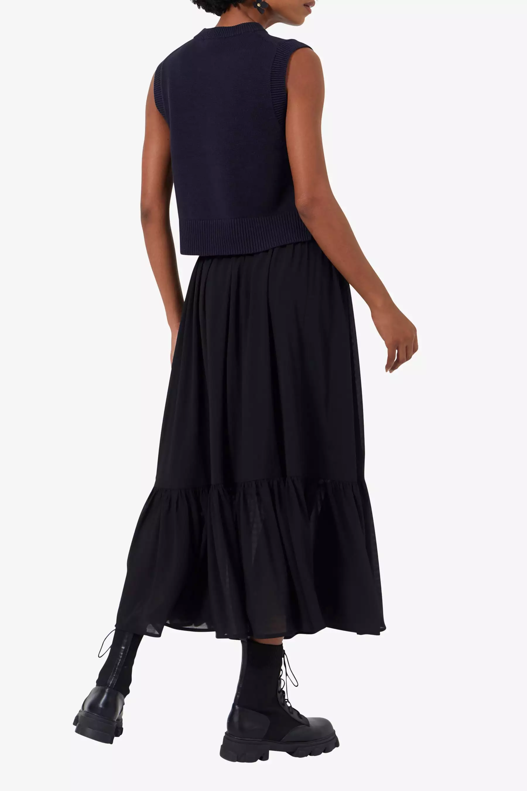 Anitta Cora Drape Midi Skirt