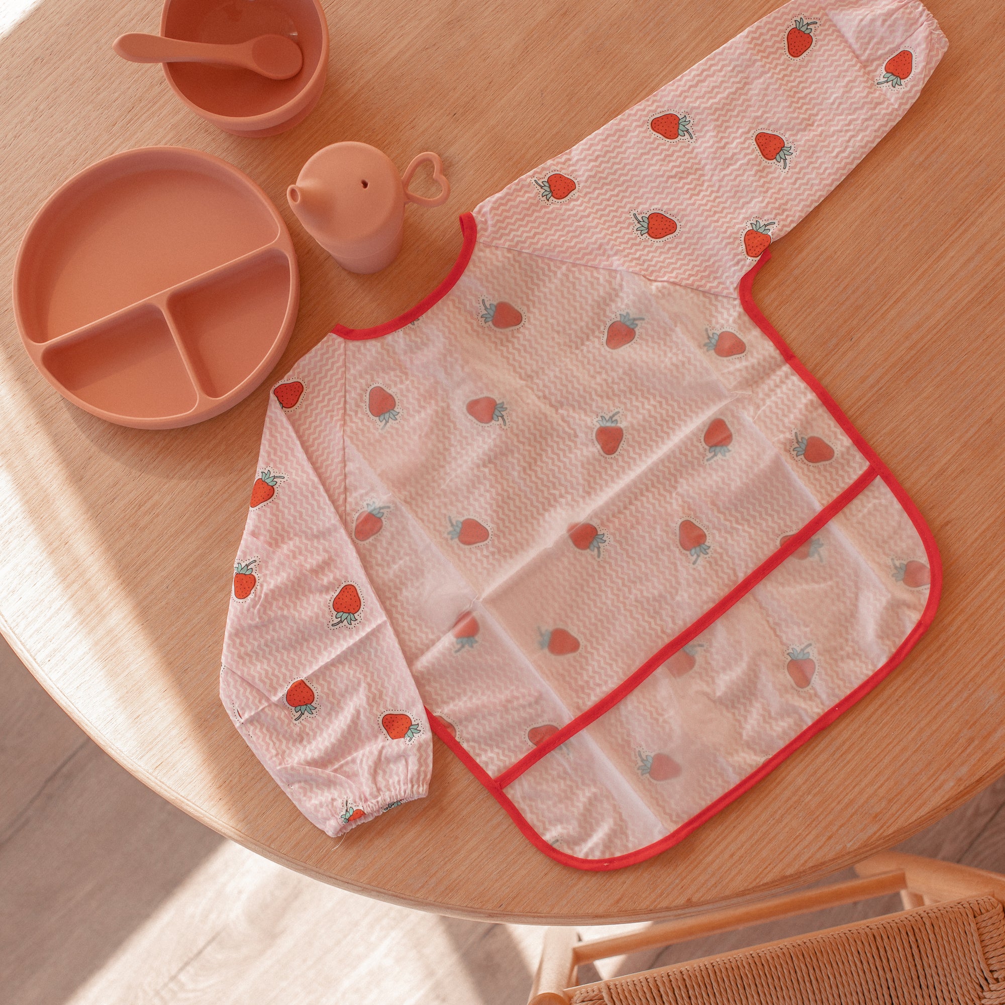 Baby Long Sleeve Apron Smock Bib Animalia