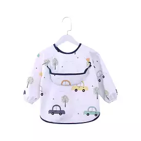 Baby Long Sleeve Apron Smock Bib Beep Beep