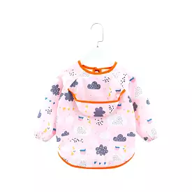 Baby Long Sleeve Apron Smock Bib Enchanted Swans