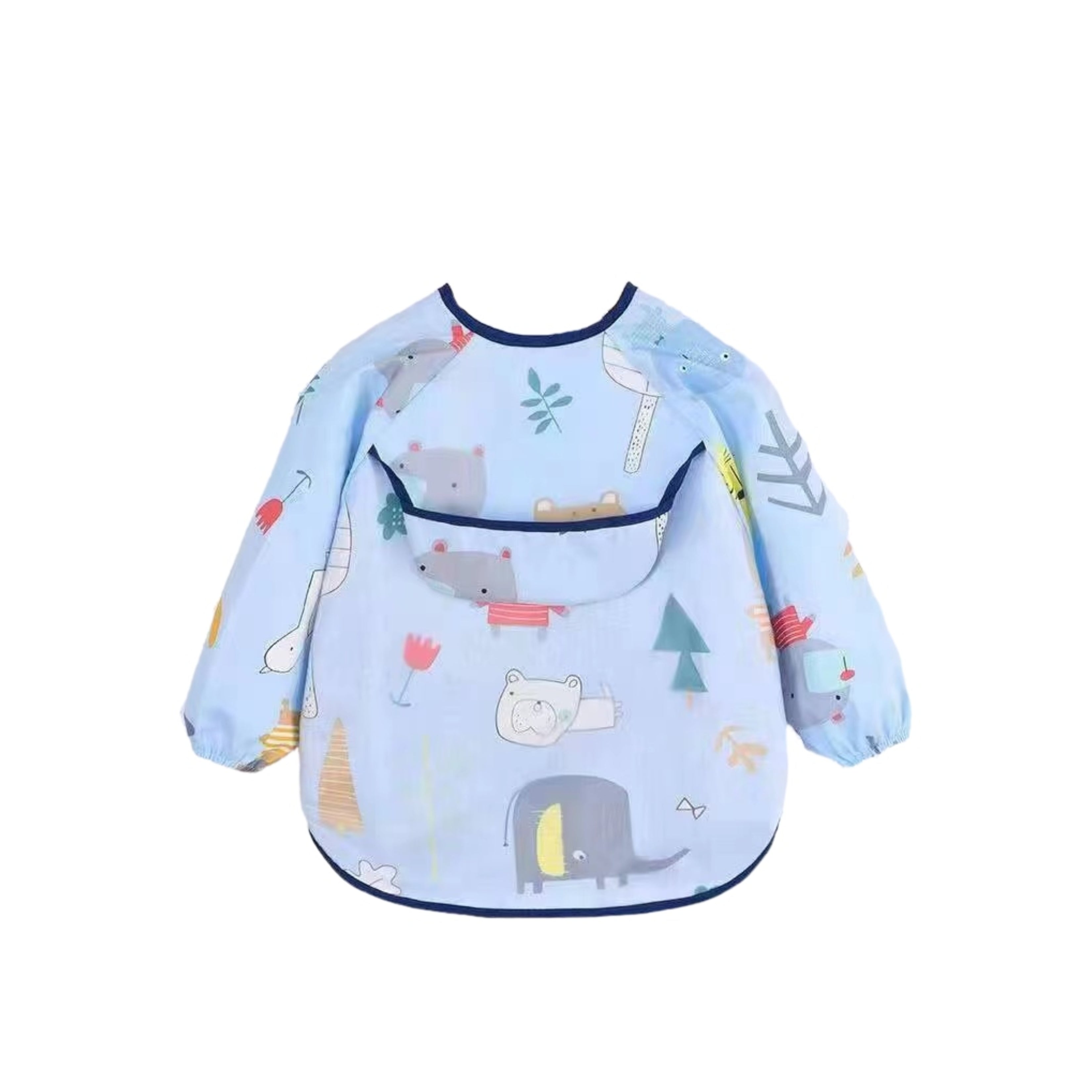 Baby Long Sleeve Apron Smock Bib In The Jungle