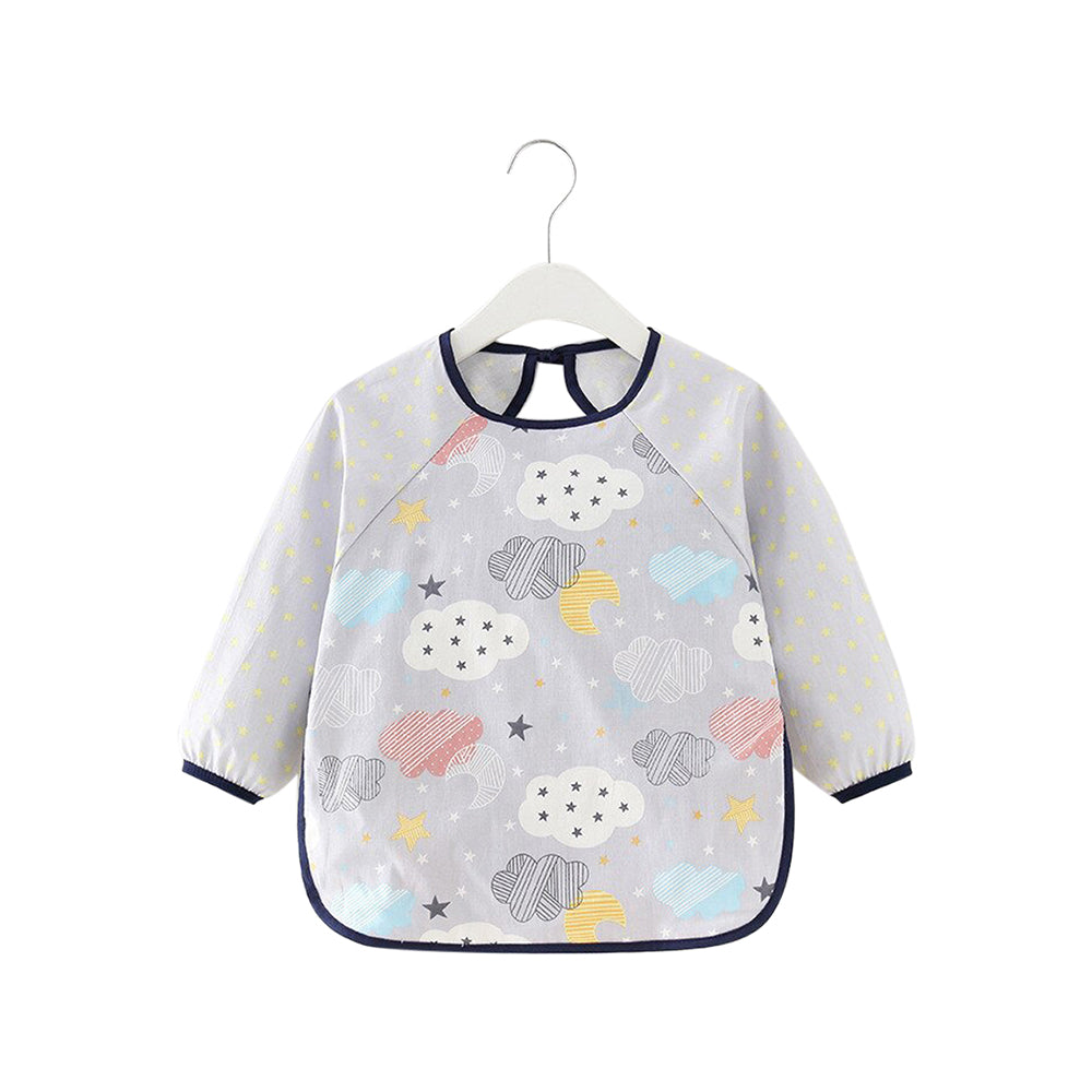 Baby Long Sleeve Apron Smock Bib Night Sky