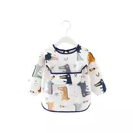 Baby Long Sleeve Apron Smock Bib Walk The Dinosaur