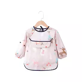 Baby Long Sleeve Apron Smock Bib Woodland Creatures