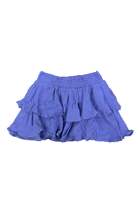 Bandana Blue Gauze Ruffle Skirt