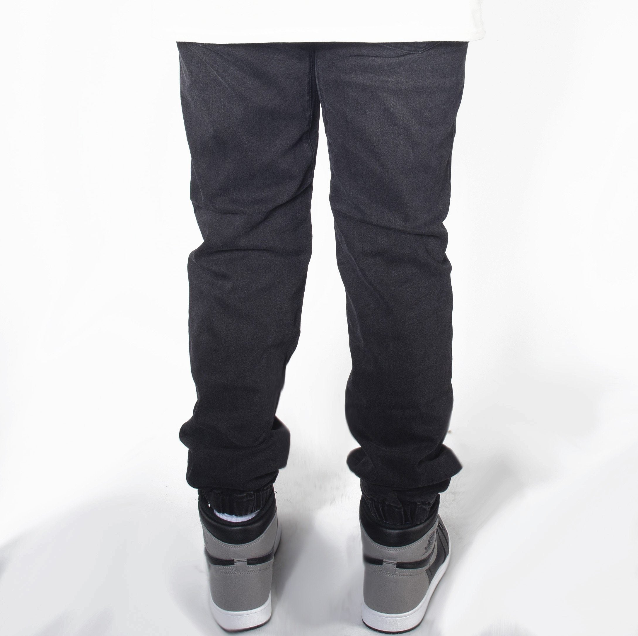 Black Denim Jogger Pants JG803