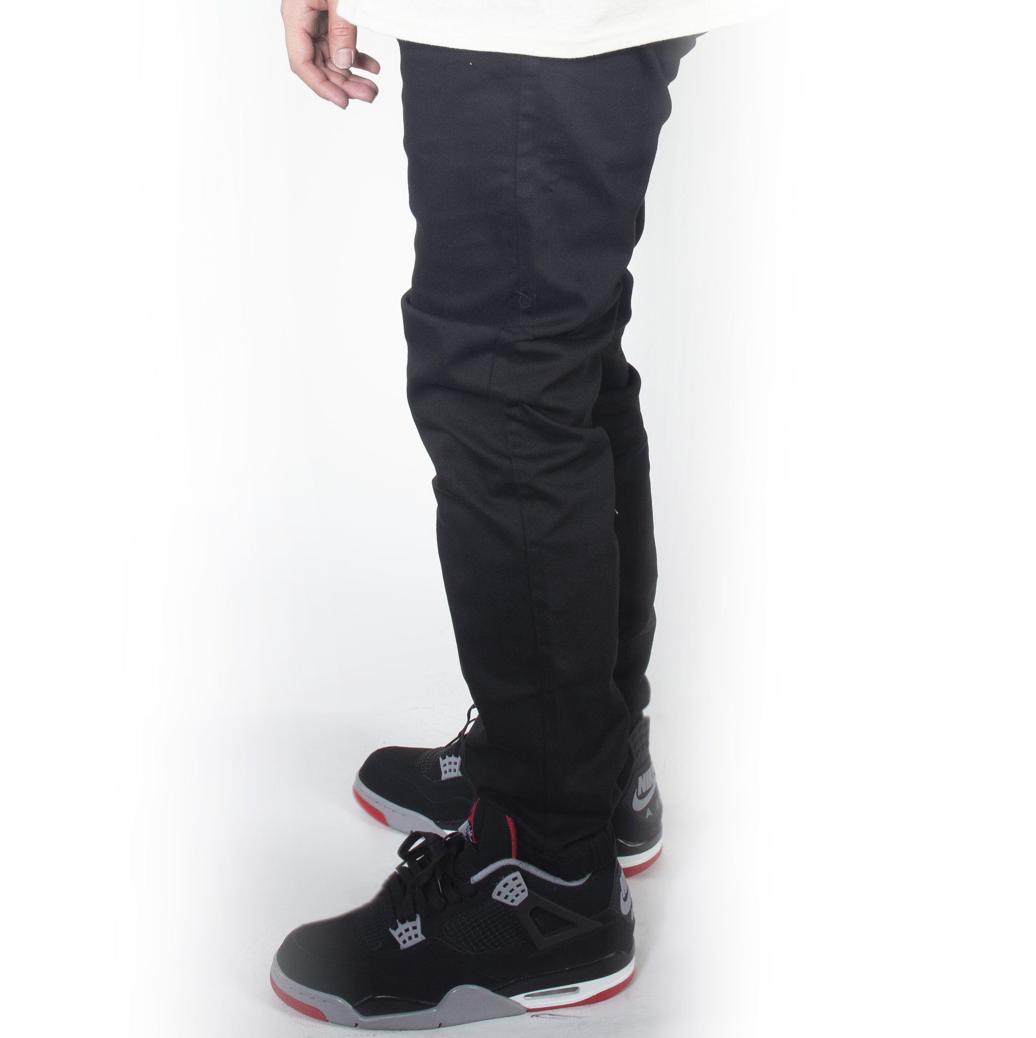 Black Twill Jogger Pants JG804