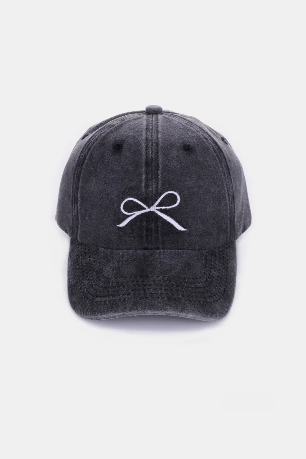 Bow Embroidered Baseball Caps