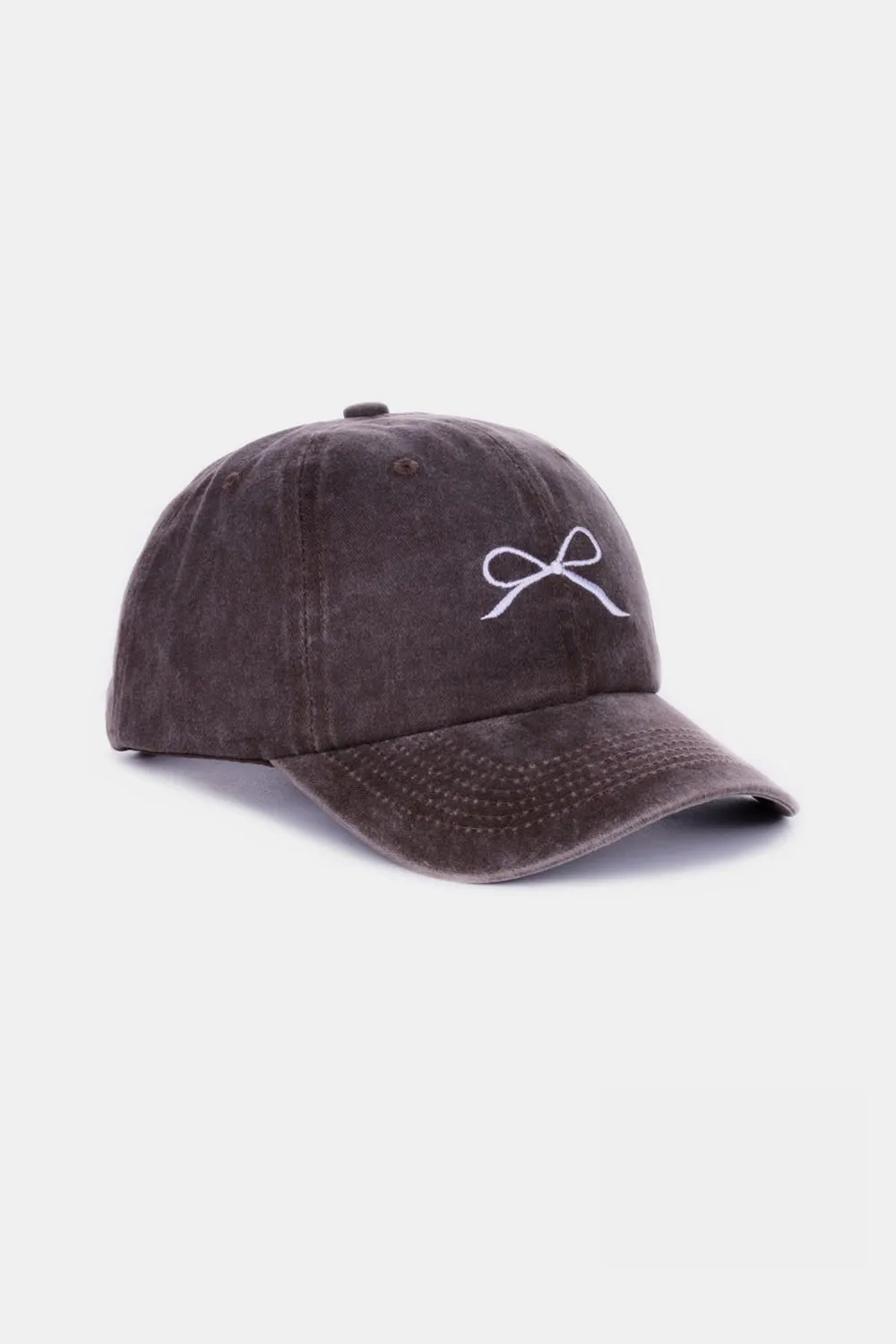 Bow Embroidered Baseball Caps