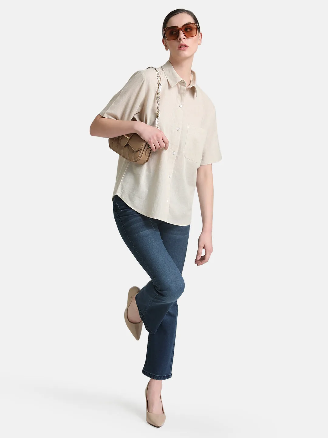 Boxy Fit Short Sleeves Shirt