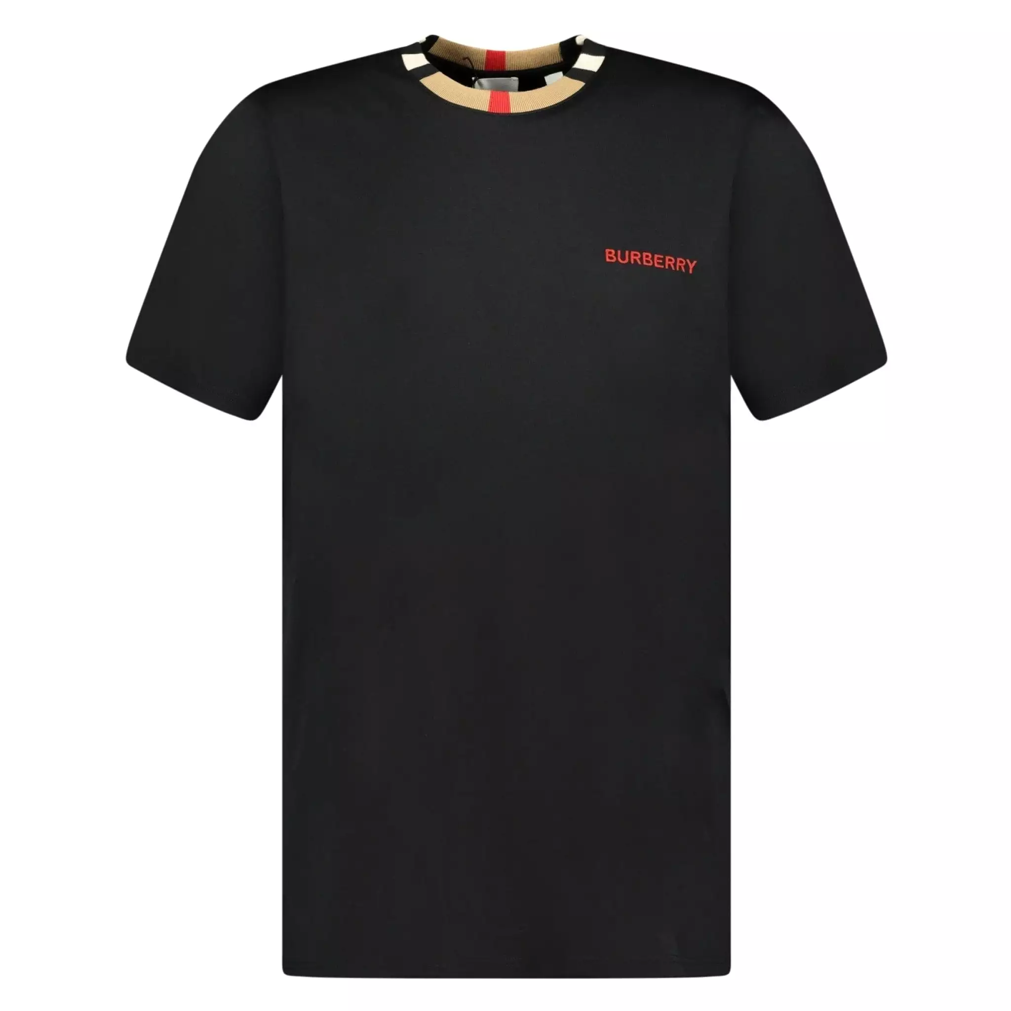 BURBERRY 'JAYSON' CHECK T-SHIRT BLACK