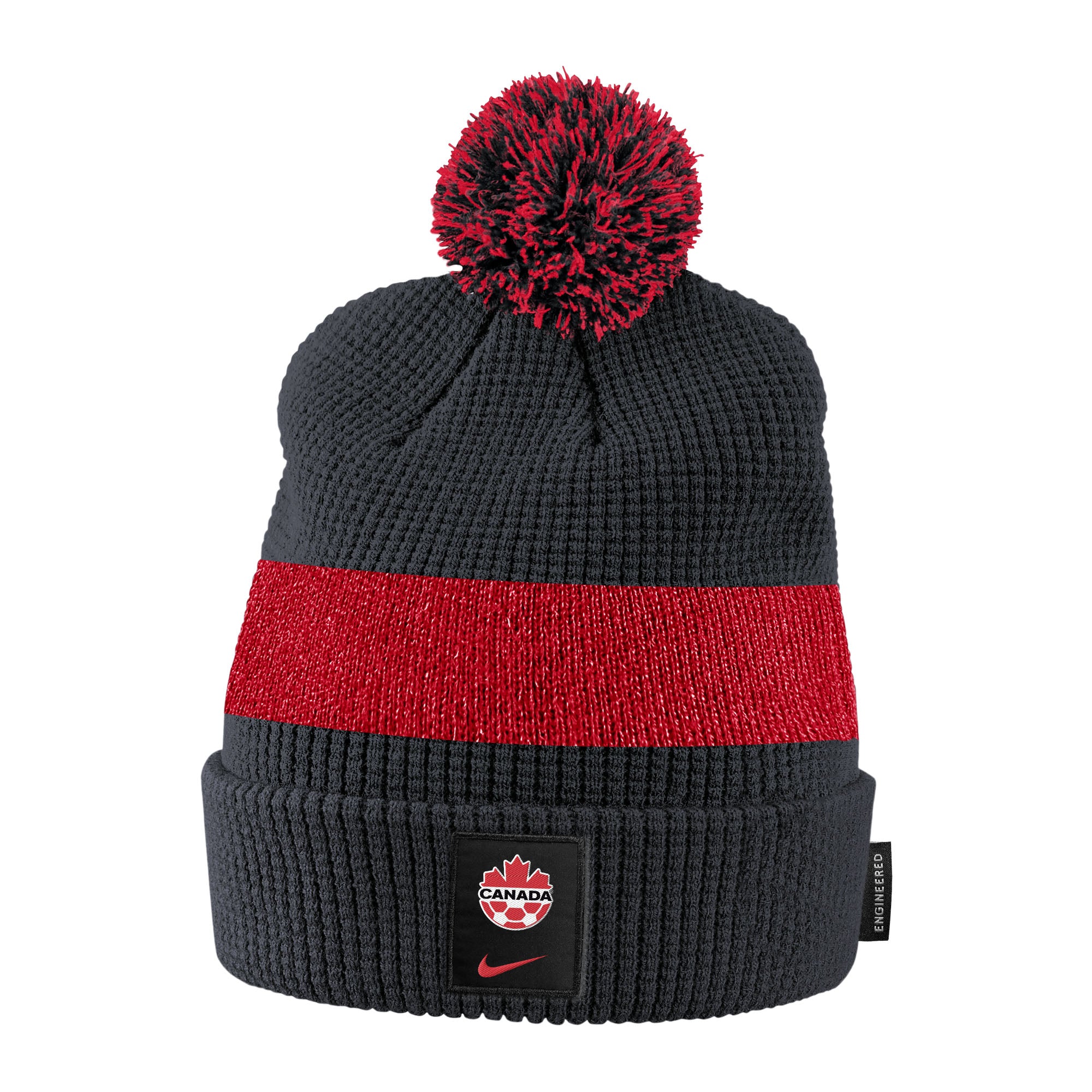 Canada Soccer Mens Logo Cuffed Pom Toque