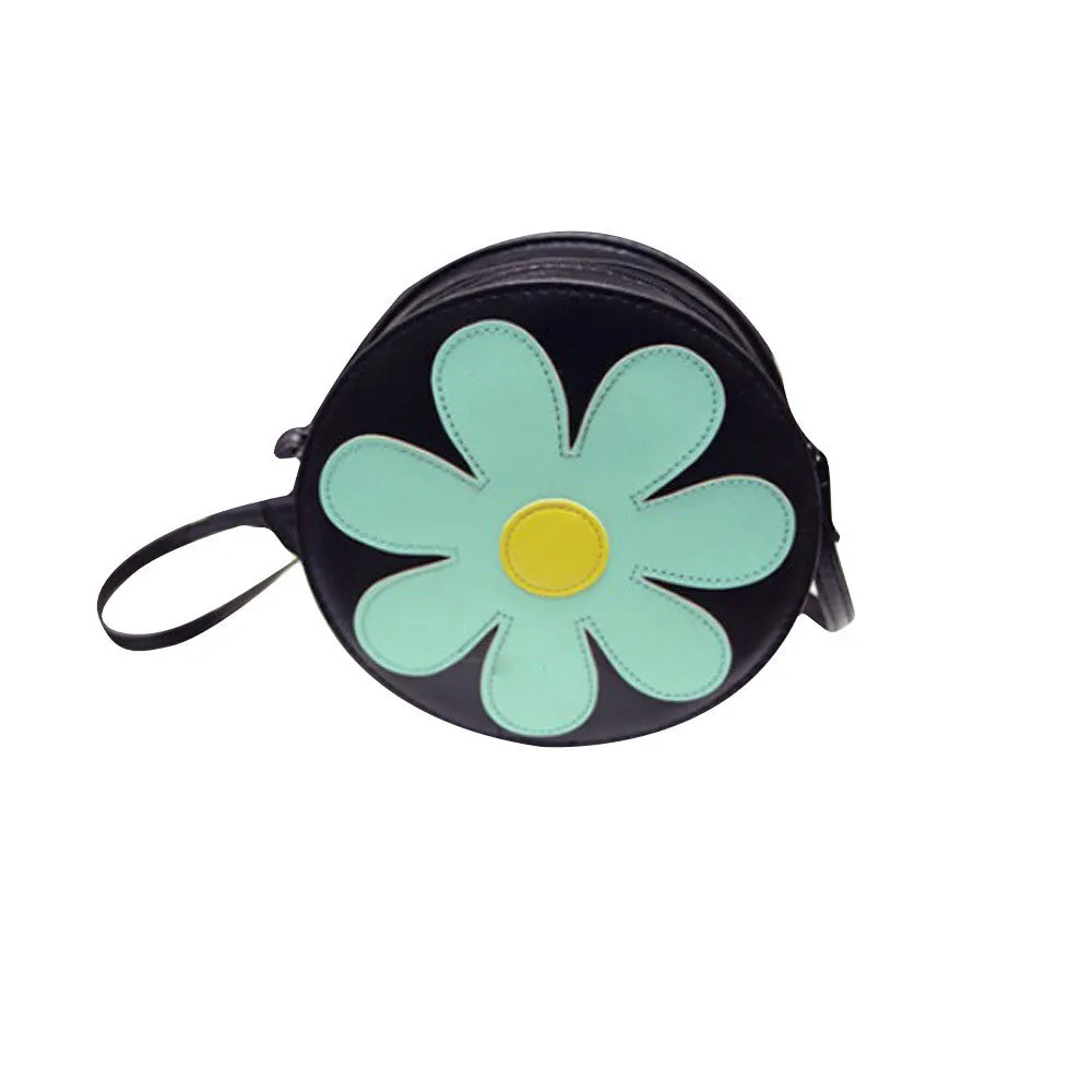 Chain Flower Printind Shoulder Bags Ladies PU Leather Hbags Women Messenger Bags Crossbody Small Bag