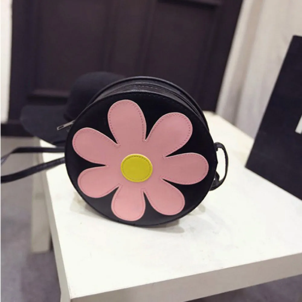 Chain Flower Printind Shoulder Bags Ladies PU Leather Hbags Women Messenger Bags Crossbody Small Bag