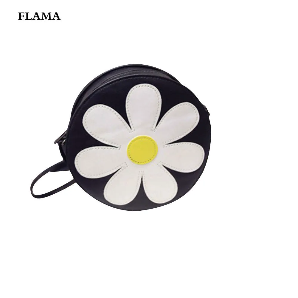 Chain Flower Printind Shoulder Bags Ladies PU Leather Hbags Women Messenger Bags Crossbody Small Bag