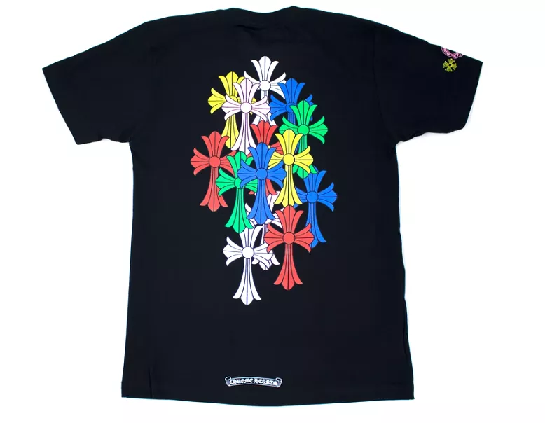 Chrome Hearts Multi Color Cross Cemetery T-shirt Black