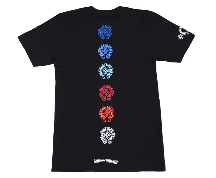 Chrome Hearts Multi Color Horse Shoe T-shirt Black