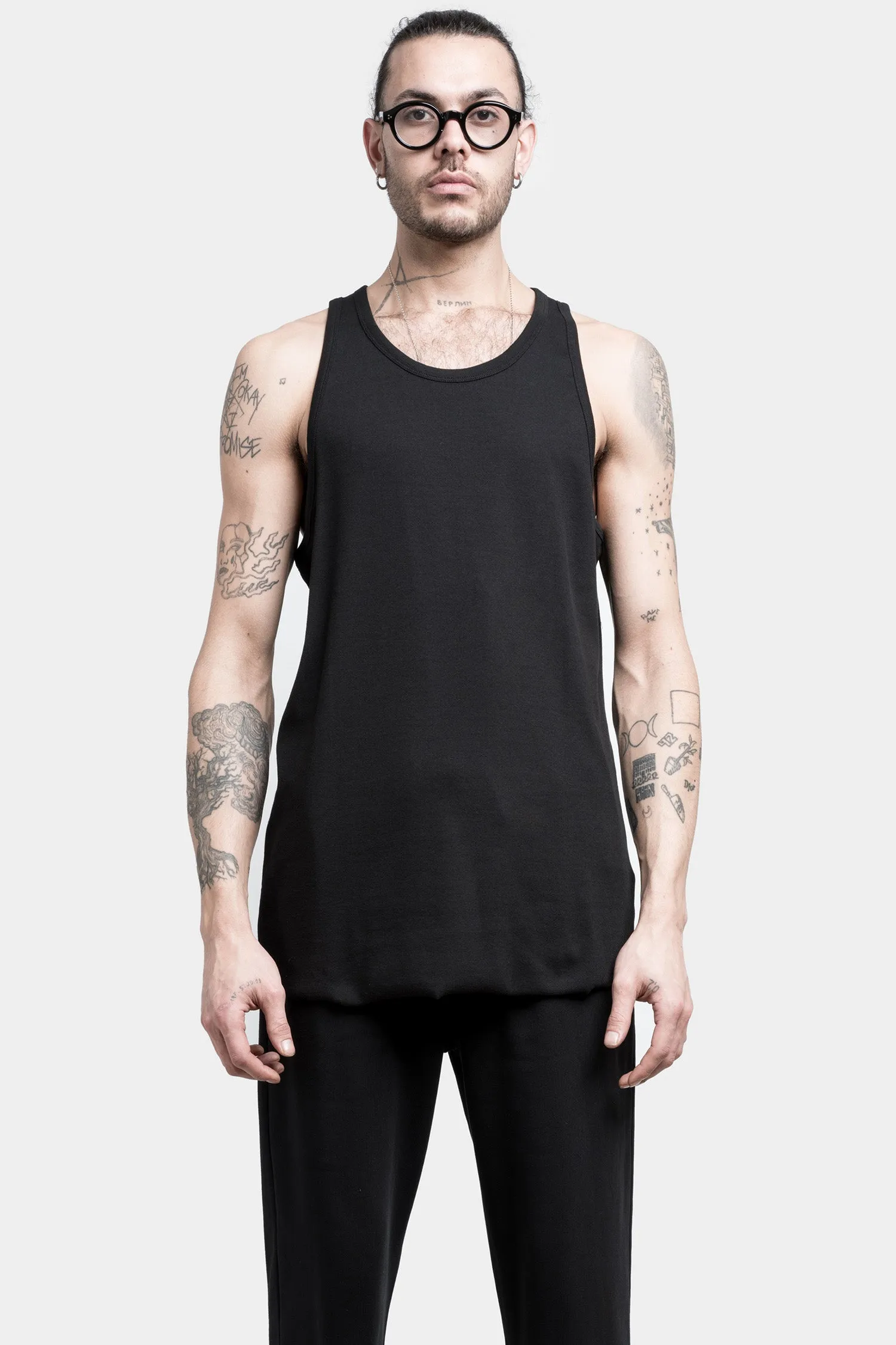 Cotton tank top, Black