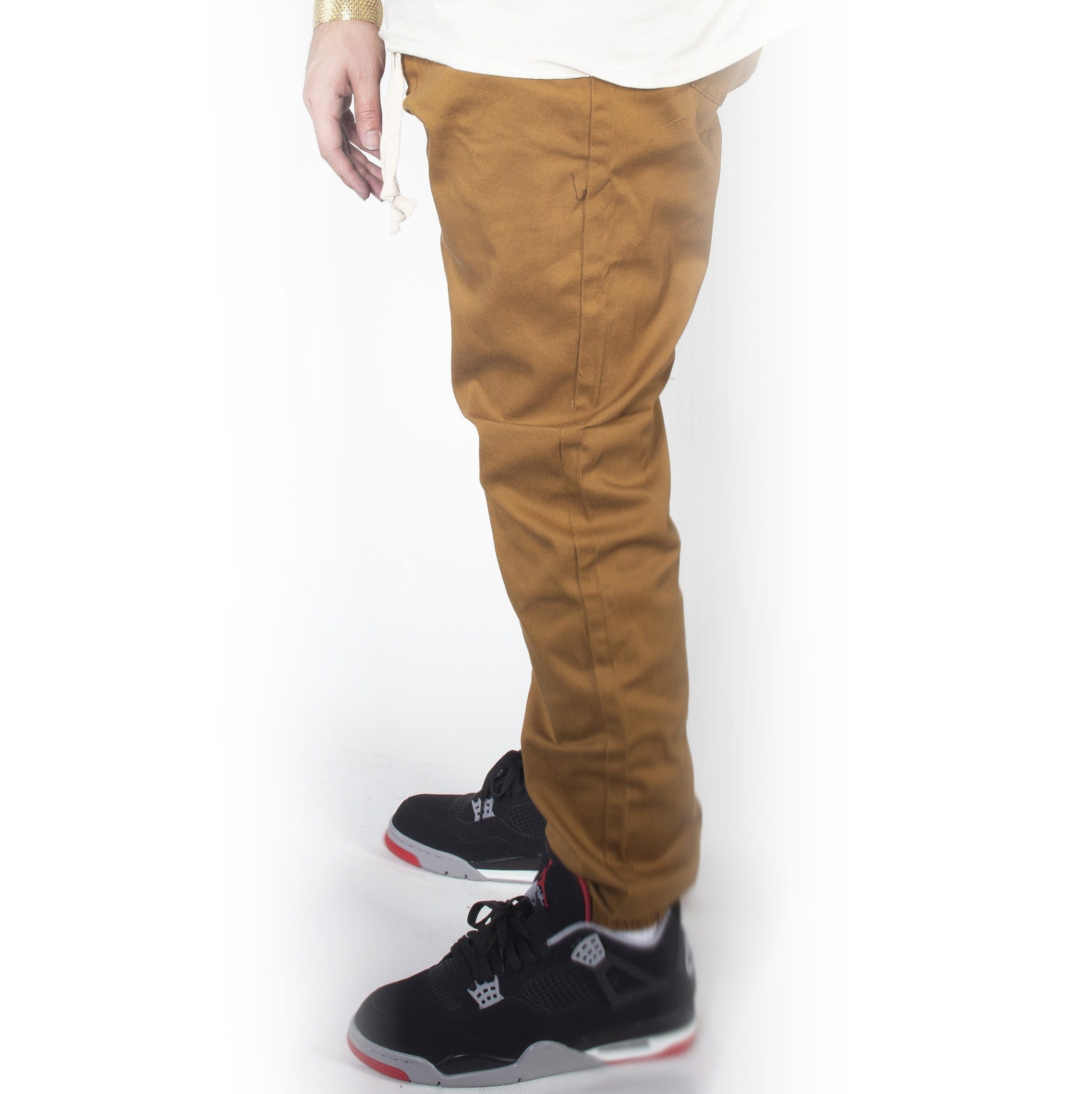 Dark Wheat Twill Jogger Pants JG804