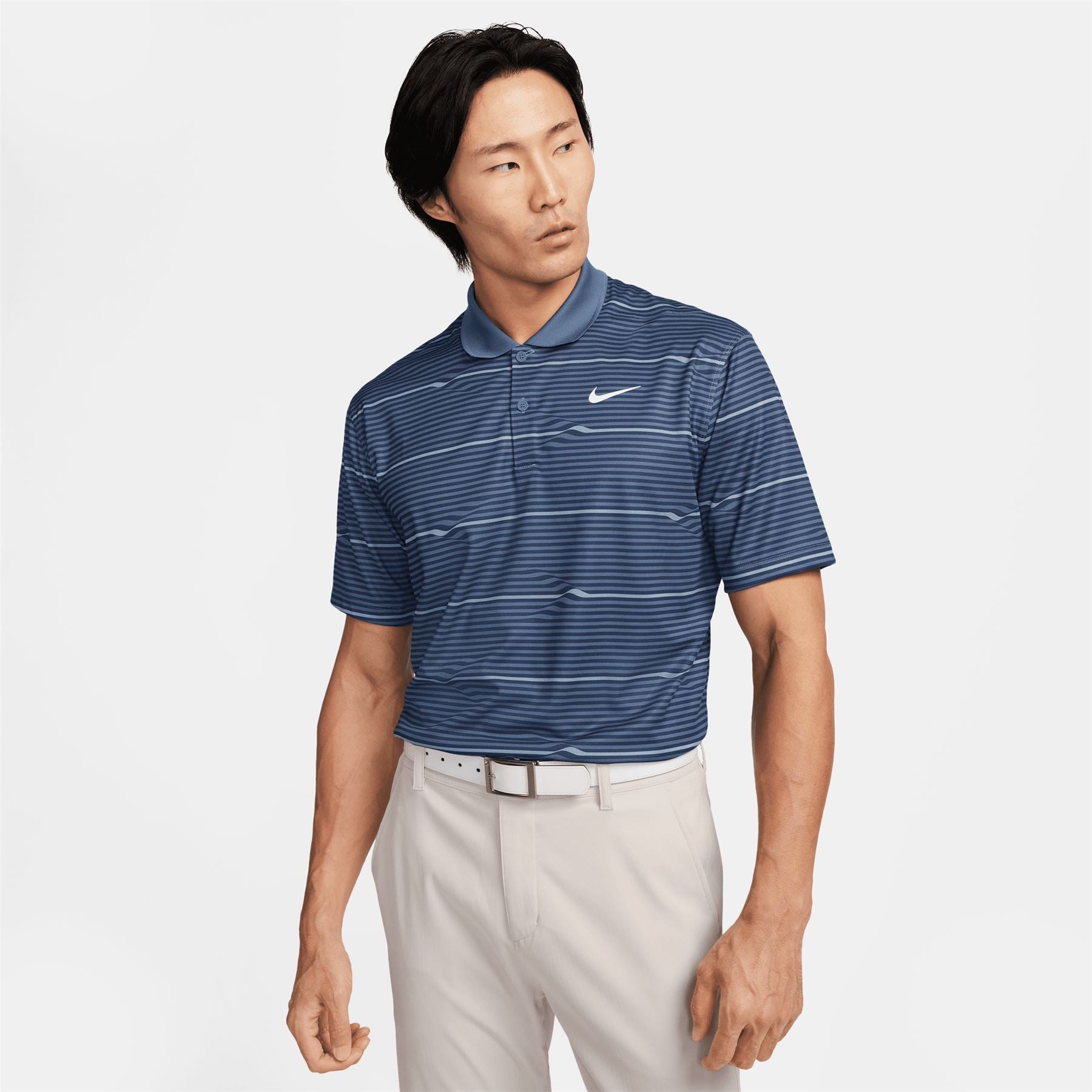 Dri-FIT Victory+ Ripple Stripe Polo Midnight Navy - SS24