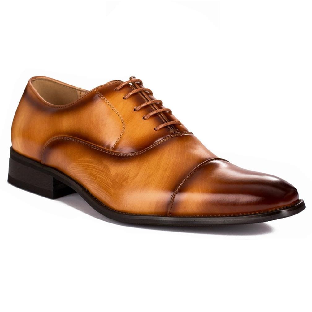 Gino Vitale Lace-up Cap Toe Dress Shoes