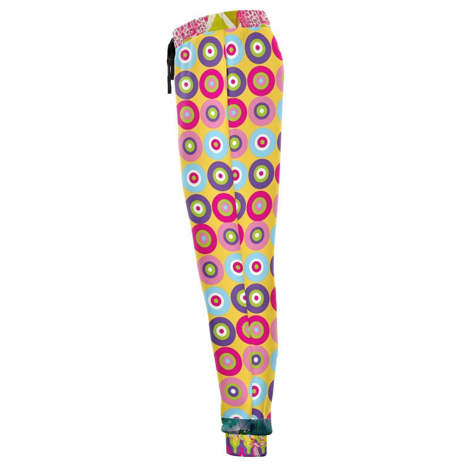 Hello Janis! Yellow Geo Print Unisex Fleece Joggers