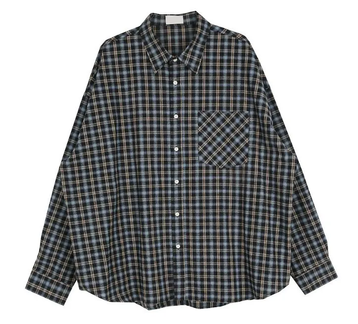 HOLY IN CODE  |Other Plaid Patterns Unisex Street Style Long Sleeves Cotton