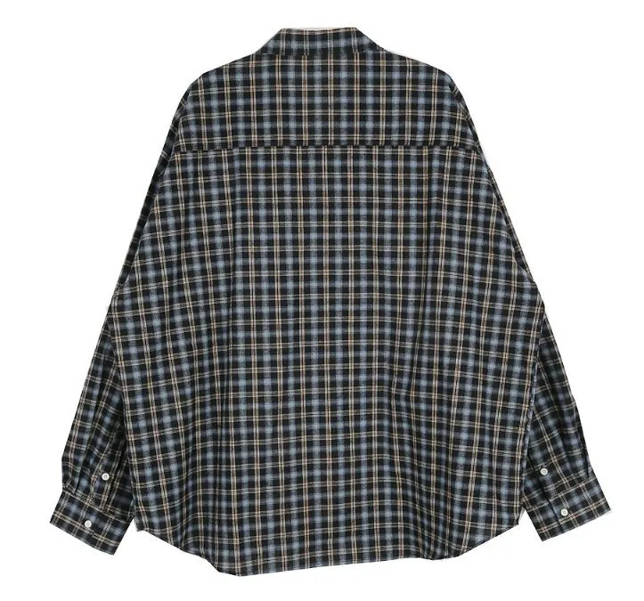 HOLY IN CODE  |Other Plaid Patterns Unisex Street Style Long Sleeves Cotton