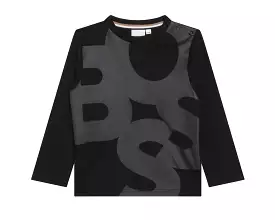 Hugo Boss Baby's J05953 Long Sleeve T-Shirt Black