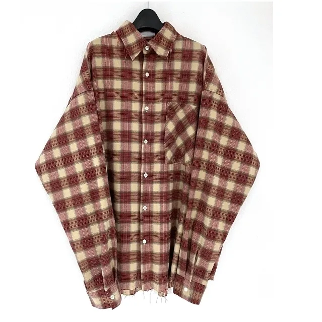 IONSEOUL  |Other Plaid Patterns Unisex Street Style Long Sleeves