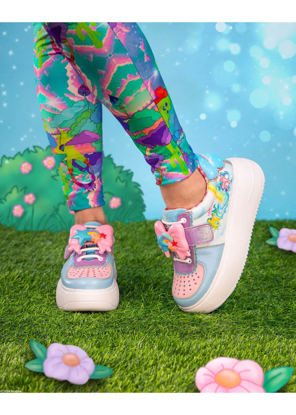 Irregular Choice x My Little Pony Rainbow Of Light Sneakers Light Blue