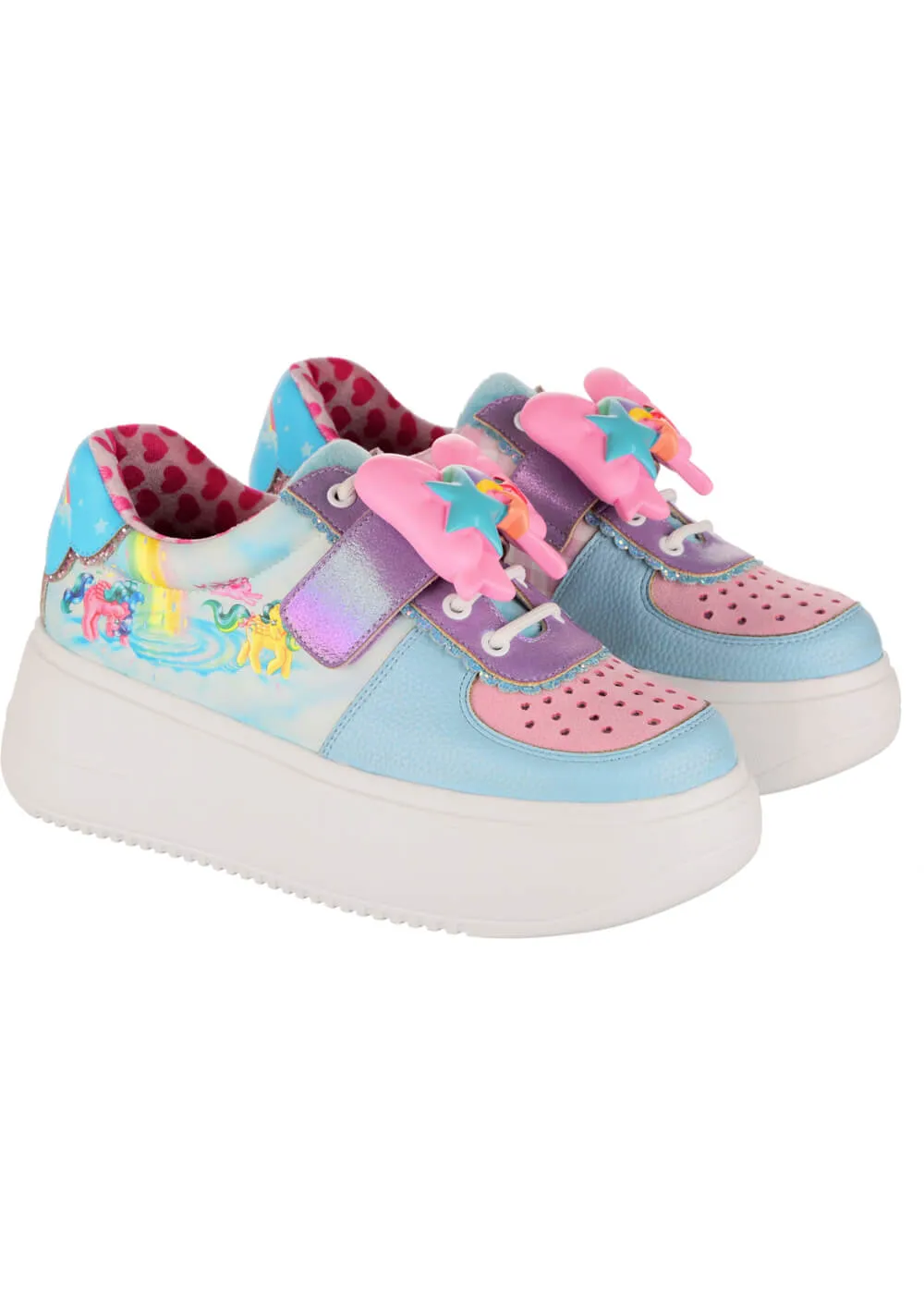 Irregular Choice x My Little Pony Rainbow Of Light Sneakers Light Blue