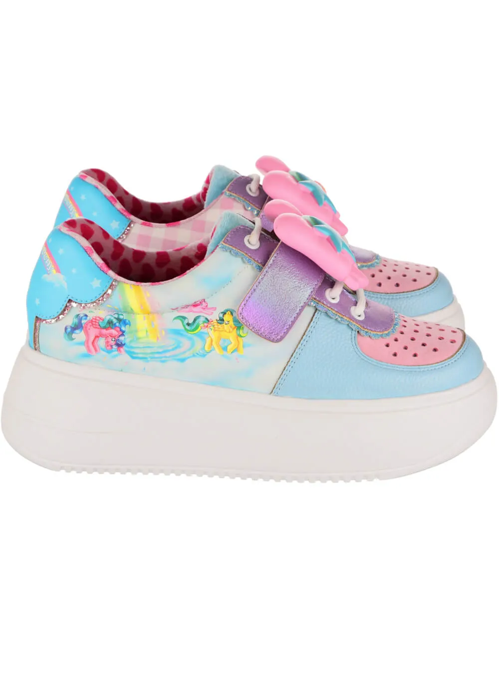 Irregular Choice x My Little Pony Rainbow Of Light Sneakers Light Blue