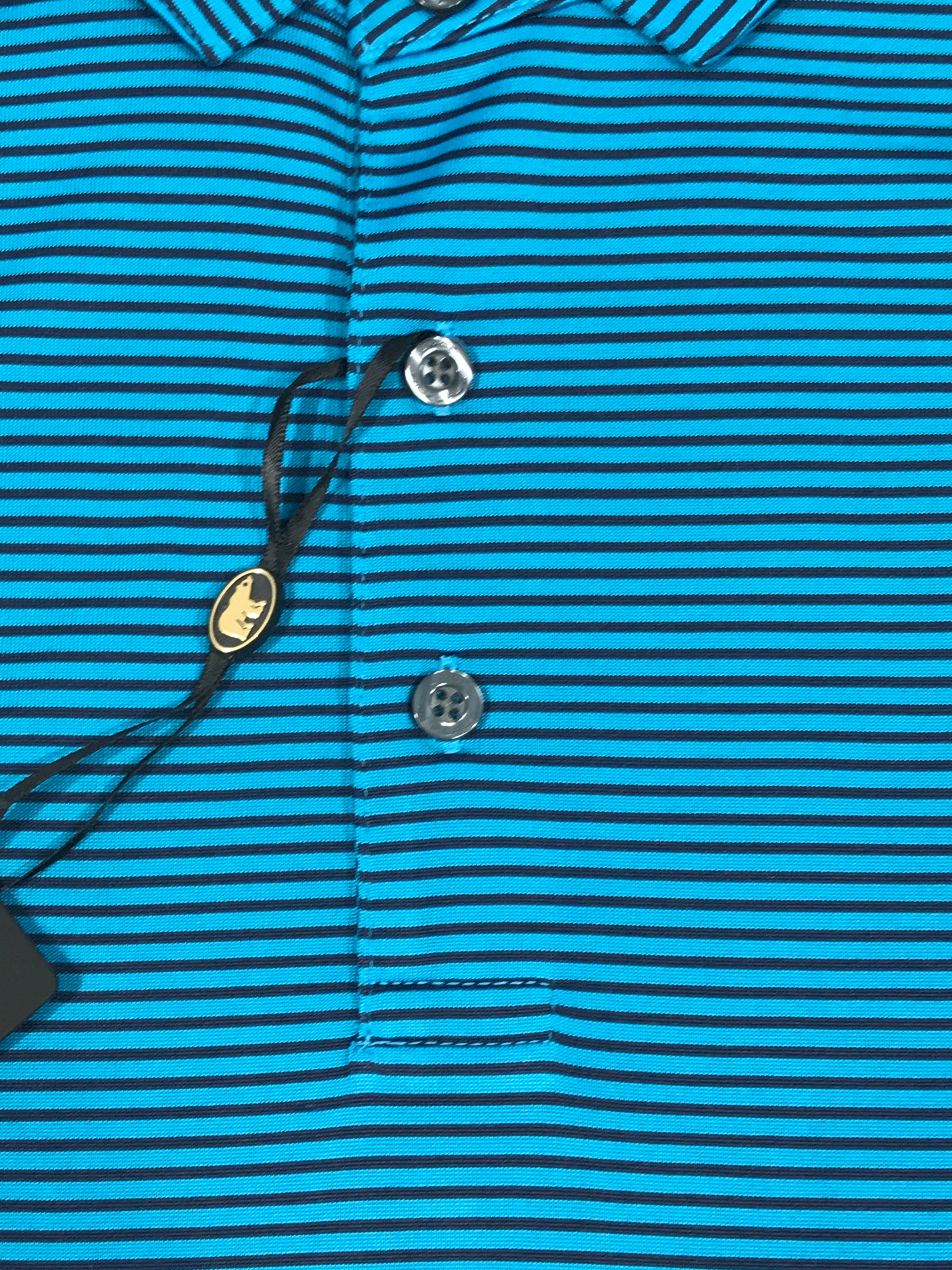 Jack Nicklaus Black Label by Perry Ellis Feeder Stripe Polo Shirts