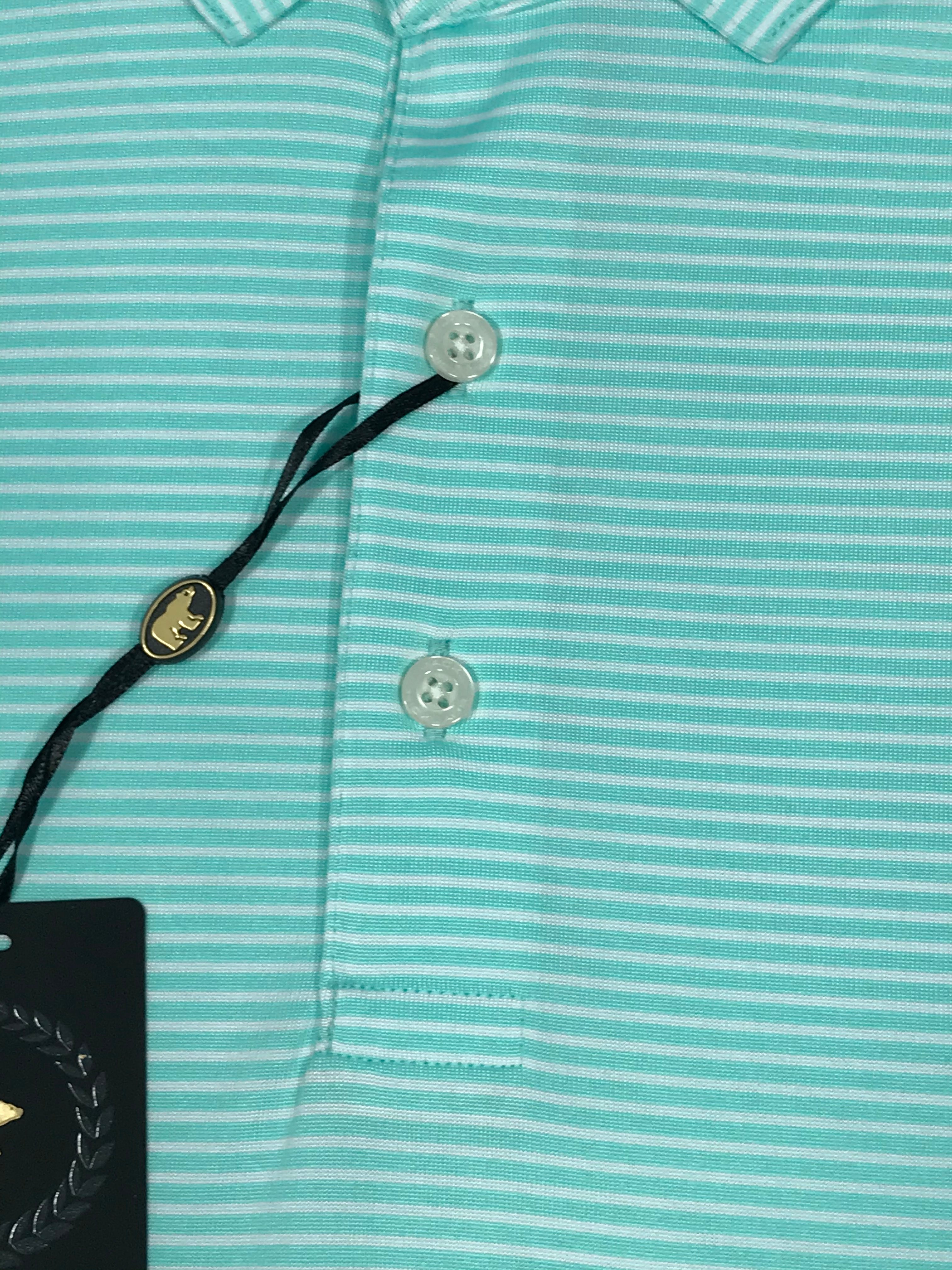 Jack Nicklaus Black Label by Perry Ellis Feeder Stripe Polo Shirts