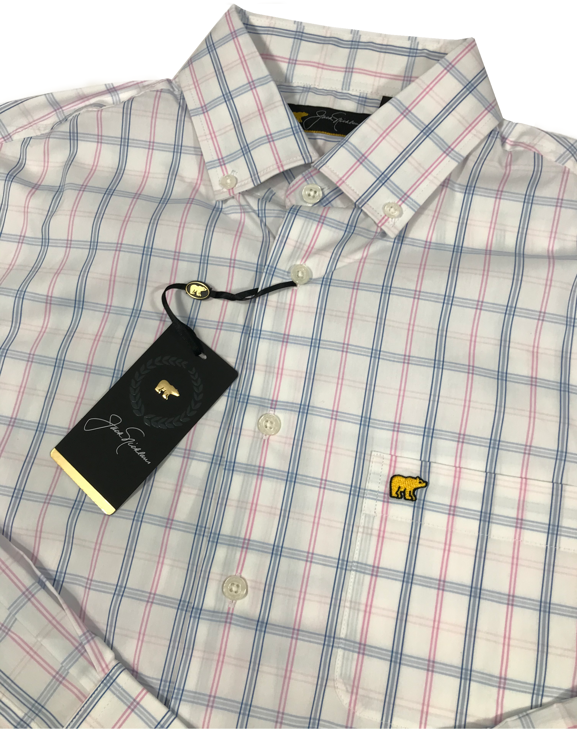 Jack Nicklaus Black Label by Perry Ellis Plaid Button Down Shirts