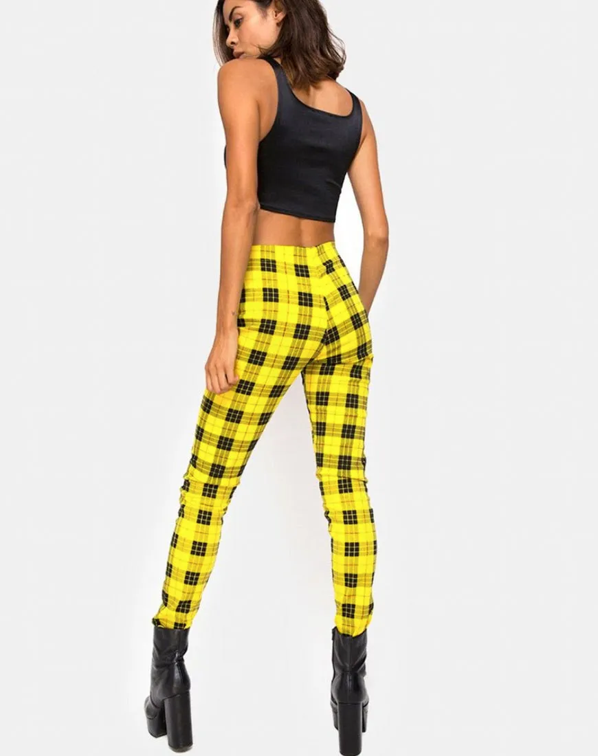 JOLIM TROUSER PLAID YELLOW