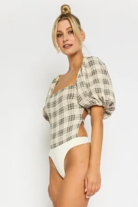 Kenny Plaid Bodysuit