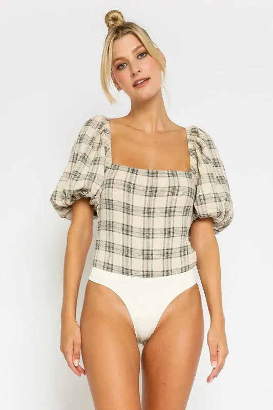 Kenny Plaid Bodysuit