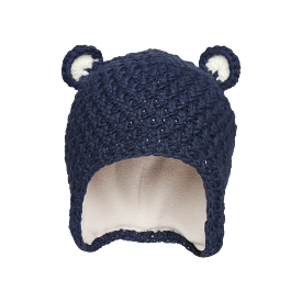 Kombi Dark Navy Baby Animal Hat