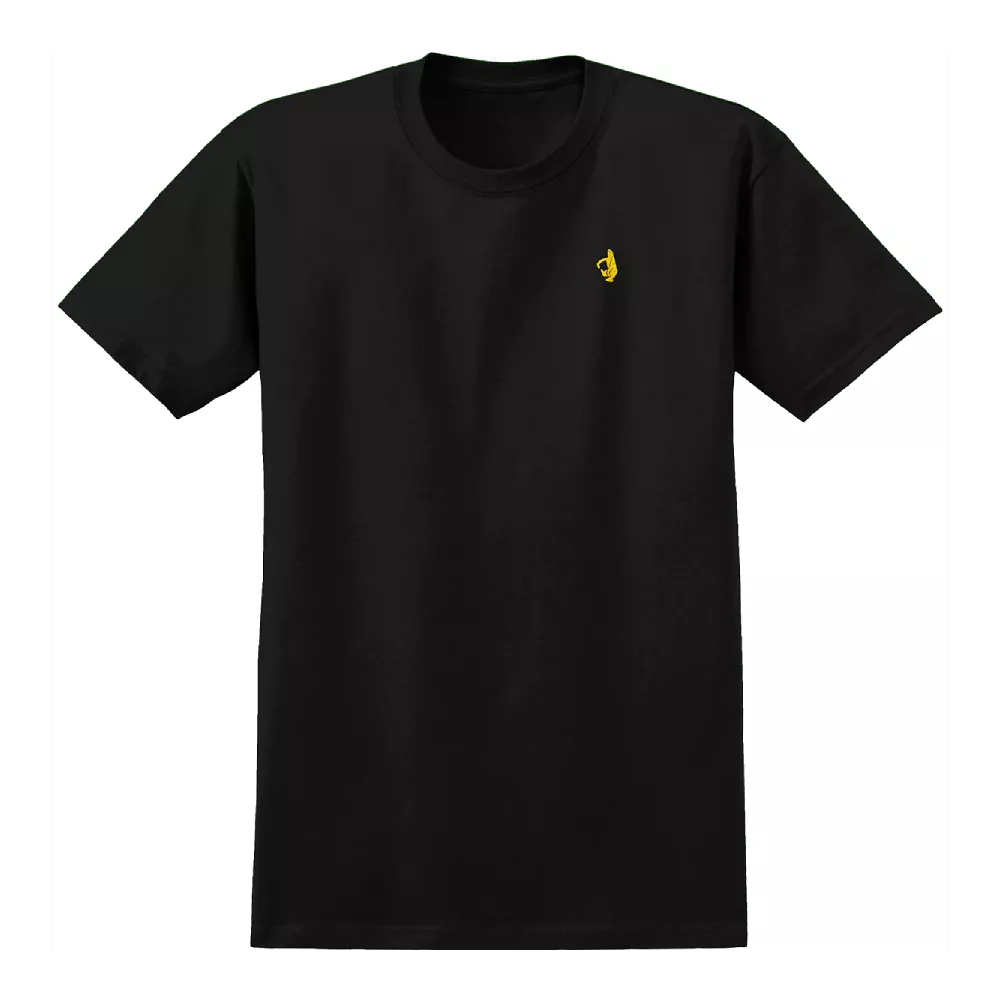 Krooked Embroidered Shmoo T-Shirt Black/Yellow