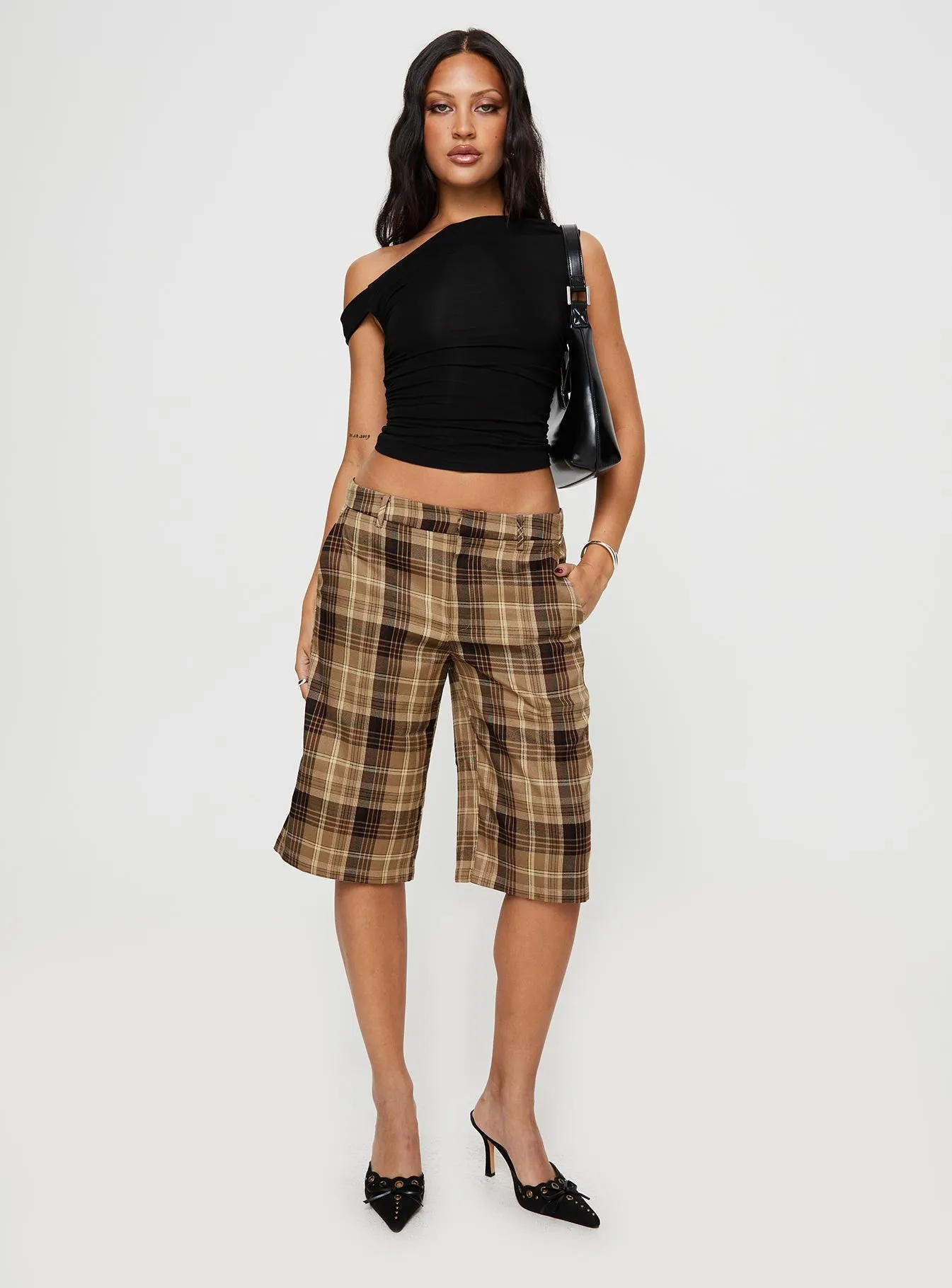 Kurt Culottes Chocolate Check