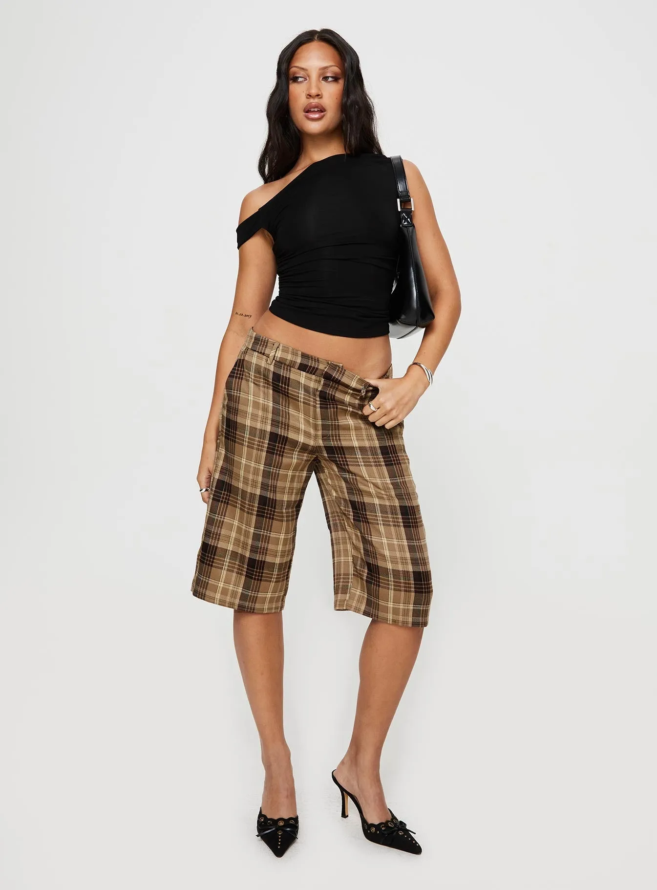 Kurt Culottes Chocolate Check