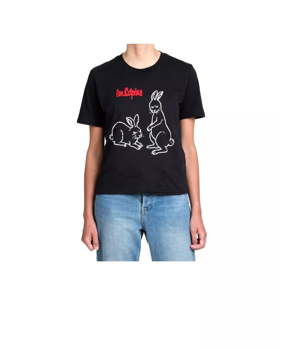 Les Lapins T-Shirt Black