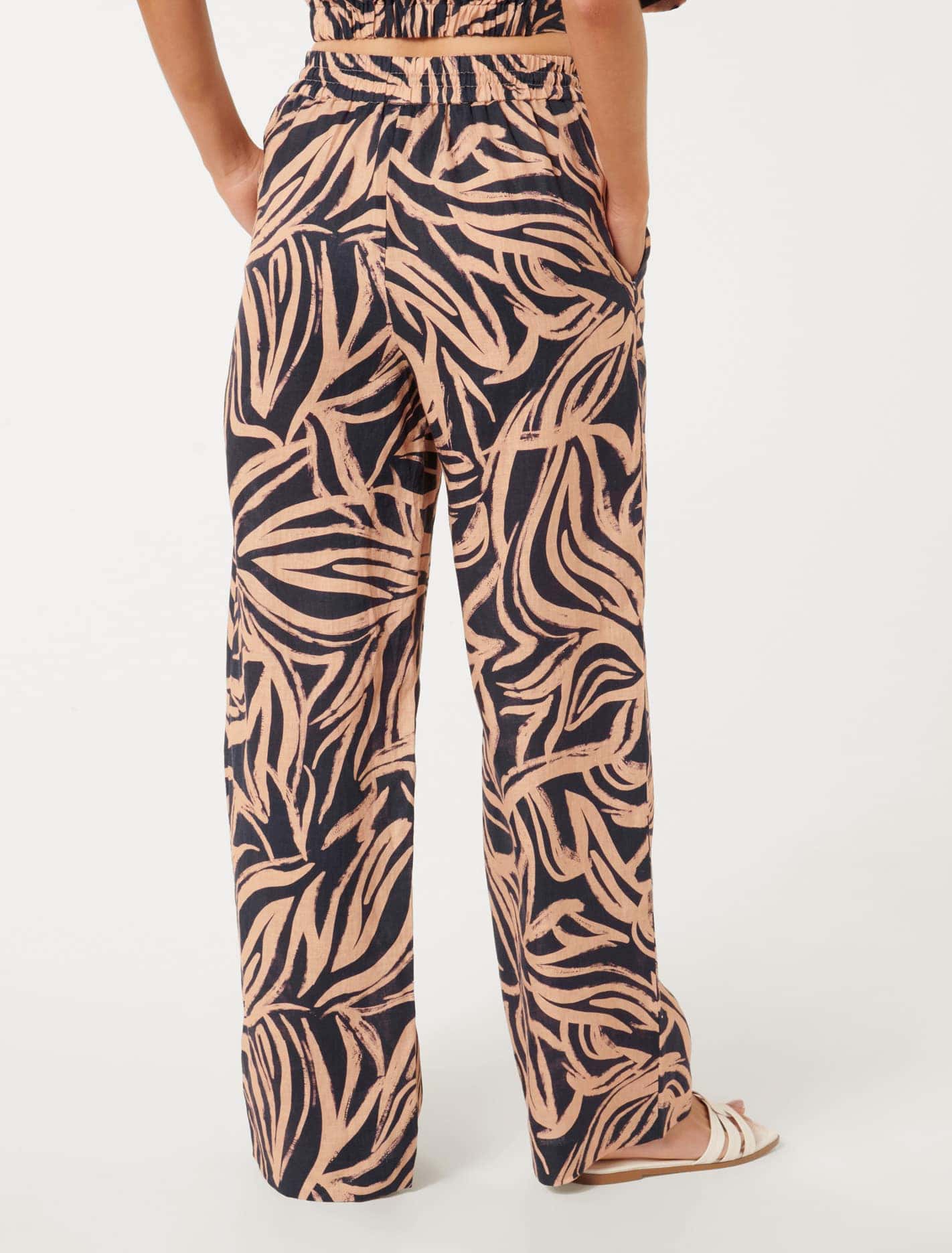 Livy Printed Linen Pants