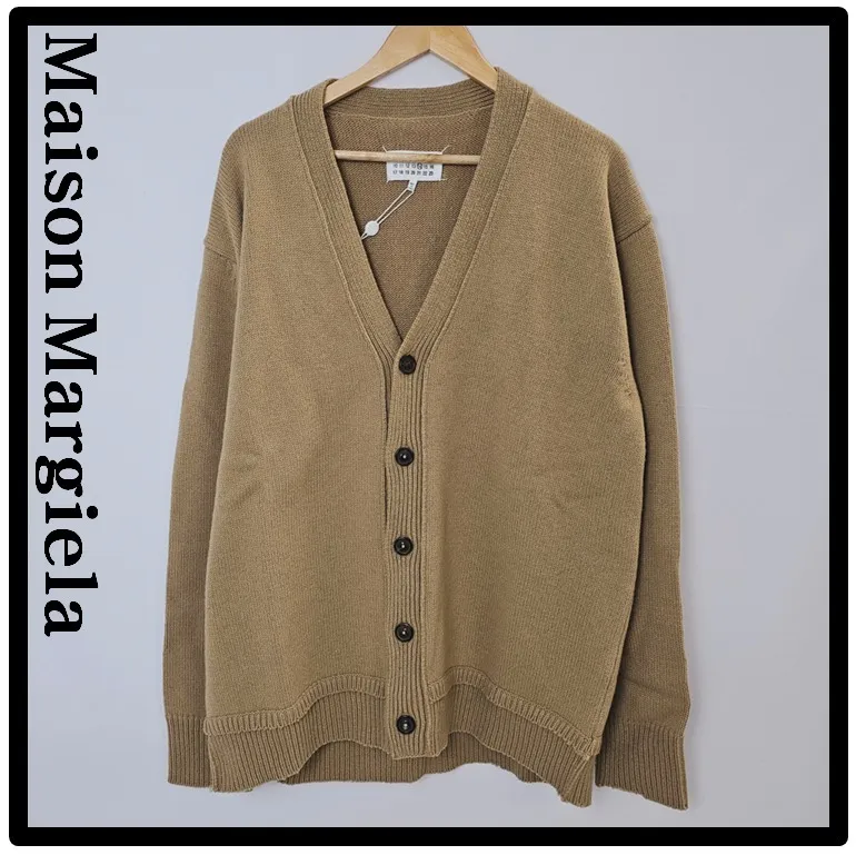 Maison Margiela  |Unisex Street Style Logo Cardigans