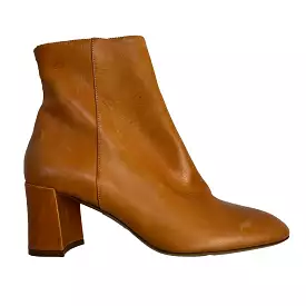 Mansur Gavriel Brand New 500 Camel Leather Ankle Boots 37.5