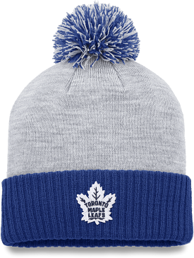 Maple Leafs Ladies Logo Cuffed Pom Toque